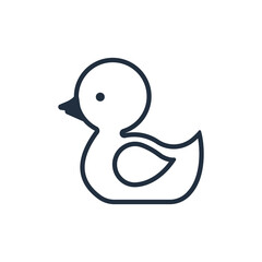 Little duck icon, Vector and Illustration.