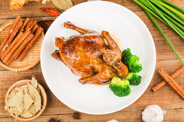 A Chinese delicacy: soy sauce chicken