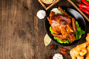 A Chinese delicacy: soy sauce chicken