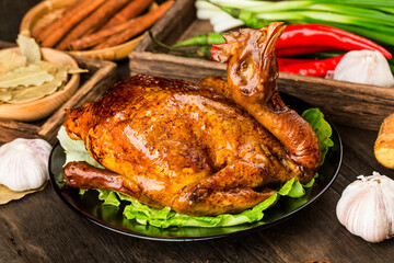 A Chinese delicacy: soy sauce chicken