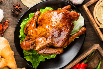 A Chinese delicacy: soy sauce chicken