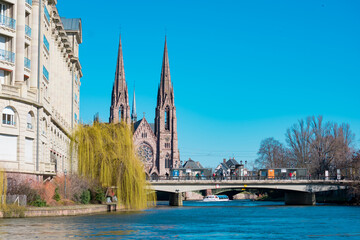 Strasbourg Cathedral River View - France, Travel Europe