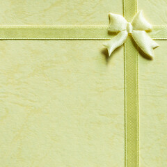 Closeup of gift bow for background.