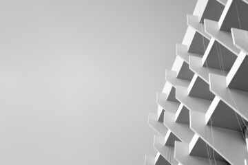 abstract background with squares building black and white