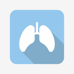 Lungs icon. World Tuberculosis Day with lungs design, vector illustration.