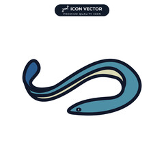 eel icon symbol template for graphic and web design collection logo vector illustration