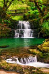 Sychryd Falls Waterfall