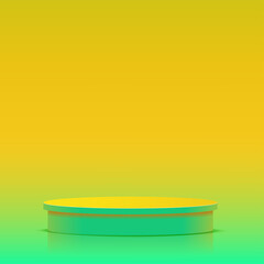 Abstract background with trendy color podium for presentation. Vector