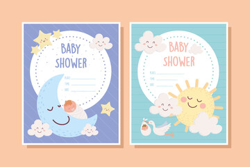 cute baby shower poster