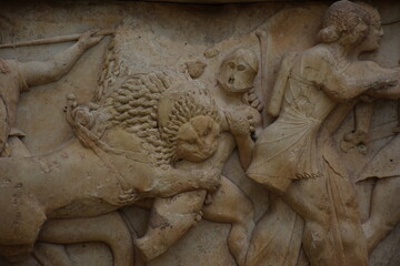 ancient stone carving