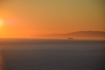 Orange sky