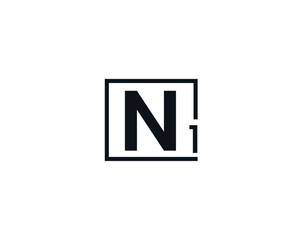 N1, 1N Initial letter logo