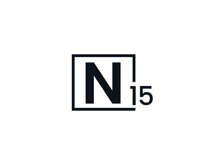 N15, 15N Initial letter logo