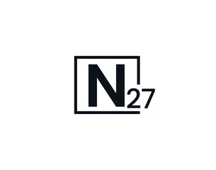 N27, 27N Initial letter logo