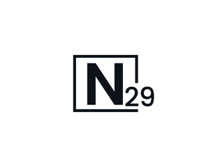 N29, 29N Initial letter logo
