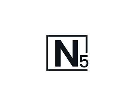 N5, 5N Initial letter logo