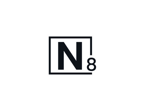 N8, 8N Initial letter logo