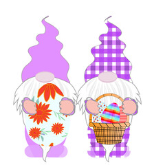 easter eggs and bunny