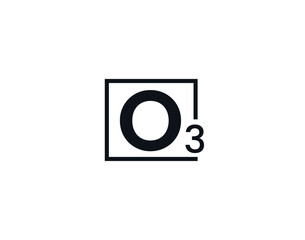 O3, 3O Initial letter logo