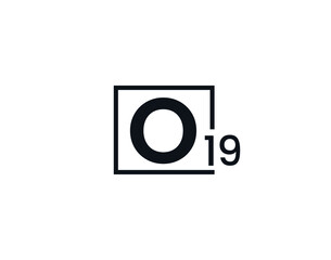 O19, 19O Initial letter logo