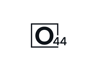 O44, 44O Initial letter logo