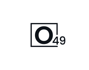 O49, 49O Initial letter logo