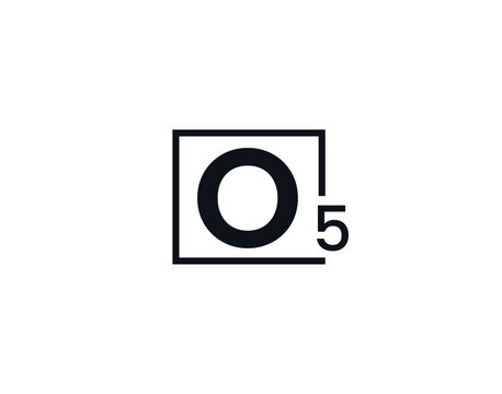 O5, 5O Initial letter logo