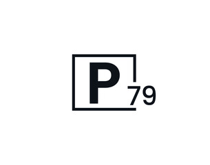 P79, 79P Initial letter logo