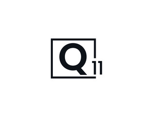 Q11, 11Q Initial letter logo