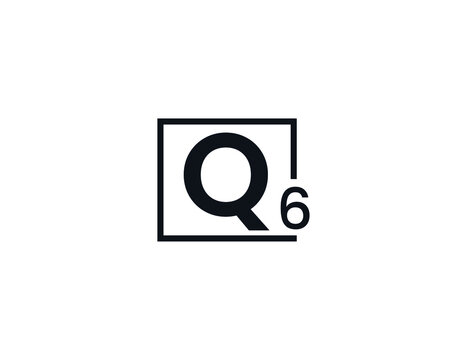 Q6, 6Q Initial letter logo