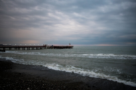 pier in the sea © pilotrs