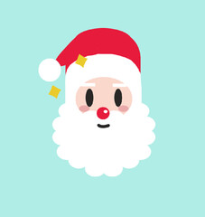 christmas card with santa claus