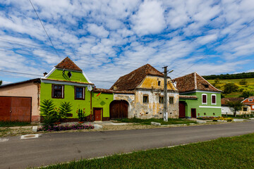 Fototapeta na wymiar The old saxon village of Biertan in Romania 