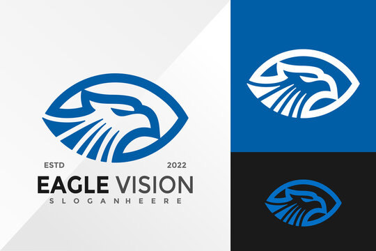 Eagle Vision Logo Design Vector illustration template