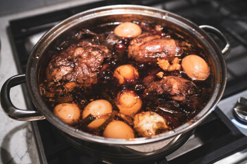 Soy-Braised Eggs and Pork (Chinese 
