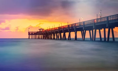 Deurstickers dania beach pier florida sunrise © Cavan