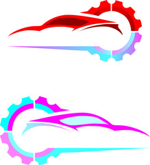 Car Logo, Vector logo design, for sports car logos, car repair shops, and car wash,  automotive logo template, auto Garage Premium Concept Logo, and vector illustrations.