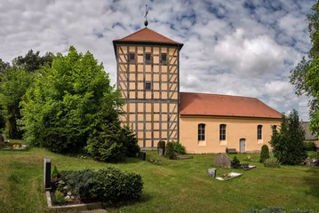 Foto op Canvas Denkmalgeschützte Dorfkirche Prenden © ebenart