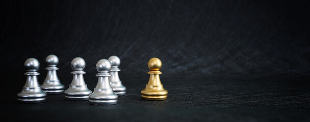 Image of chess game. Business, competition, strategy, leadership, and success concept