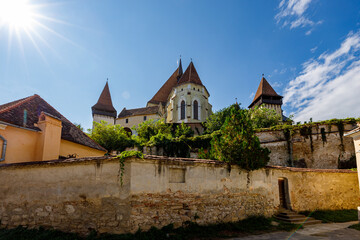 The historic castle church of Biertan in Romania	