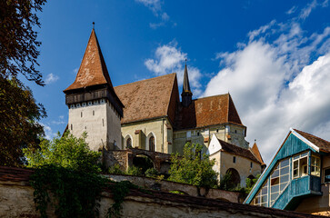 The historic castle church of Biertan in Romania	