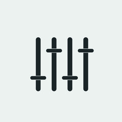 Sound mixer vector icon illustration sign