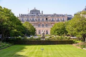 Palais-Royal garden in Paris, France.