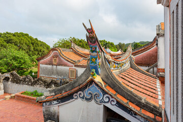 Sunny view of the Fujian style building