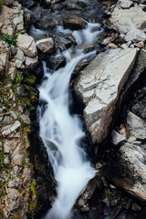 Obraz premium Waterfall in Mt Rainier National Park, Washington, USA.
