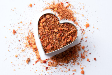 Burger Seasoning in a Heart Shape