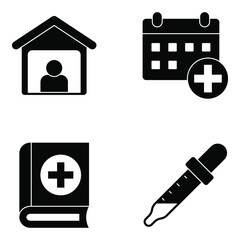 Obraz premium Pack of Medical And Healthcare Icons