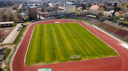 Fototapeta premium running track in the stadium