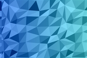 Polygonal blue colored background. Digital Art