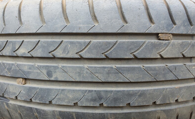 used up dusty old tire texture surface